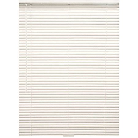DESIGNERS TOUCH Alabaster Cordless Room Darkening Aluminum Mini Blinds with 1 in. Slats 70 in. W x 60 in. L 10793478522972
